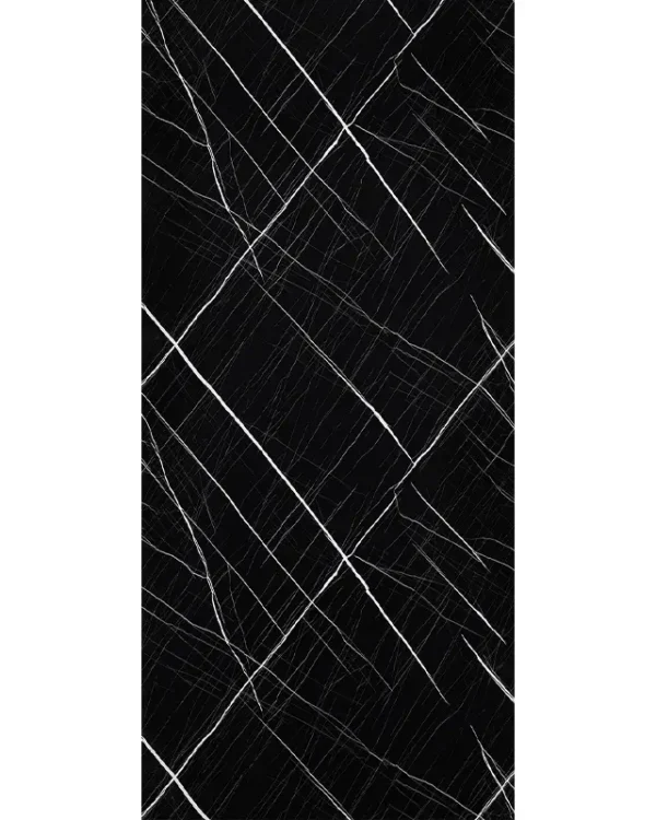 zwart met witte aderen pvc marmerlook 280x122 cm