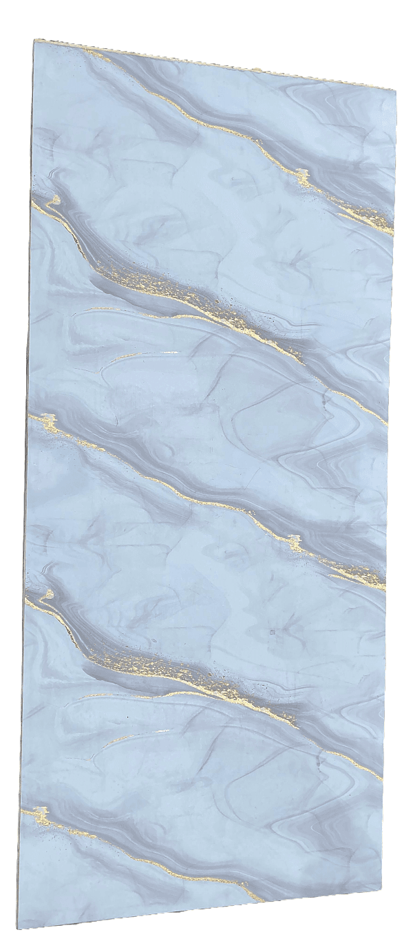 PVC/SPC Marmerlook Wit Goud 280x122cm - 0021