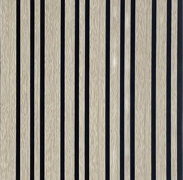 Akoestisch Wandpaneel Model 2025 Oak met lichte eikenhoutkleur en small-to-wide latverdeling