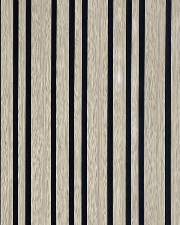 Akoestisch Wandpaneel Model 2025 Oak met lichte eikenhoutkleur en small-to-wide latverdeling