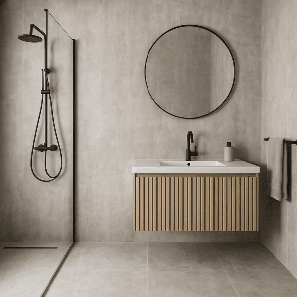 Taupe Stone – 4 mm Premium PVCWandpaneel 96x280cm 0053 - Image 4