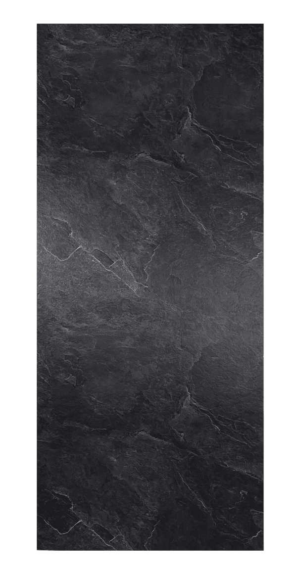 Night Marble PVC wandplaat 122x280 cm – marmerlook mat zwart