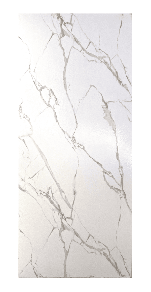 Polar Marble PVC wandplaat 122x280 cm – witte marmerlook matte afwerking