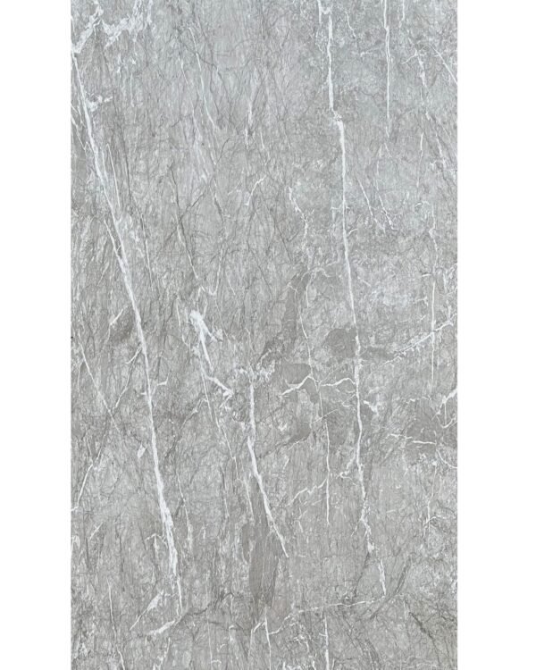 Urban Silver Marble PVC Paneel 280x120 cm – S078 | Luxe zilvergrijze marmerlook wandpaneel – waterbestendig SPC