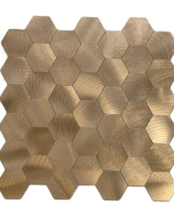 Champagne gold hexagon mozaïek zelfklevend 30x30 cm S006