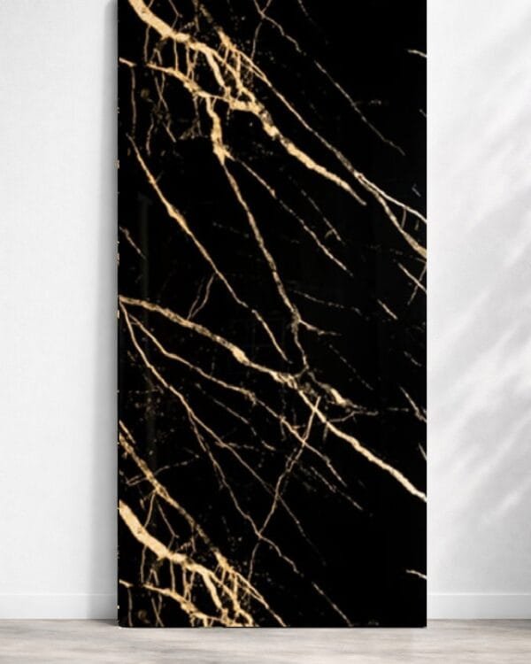 PVC marmerlook wandpaneel 0019 zwart goud 122x280 cm