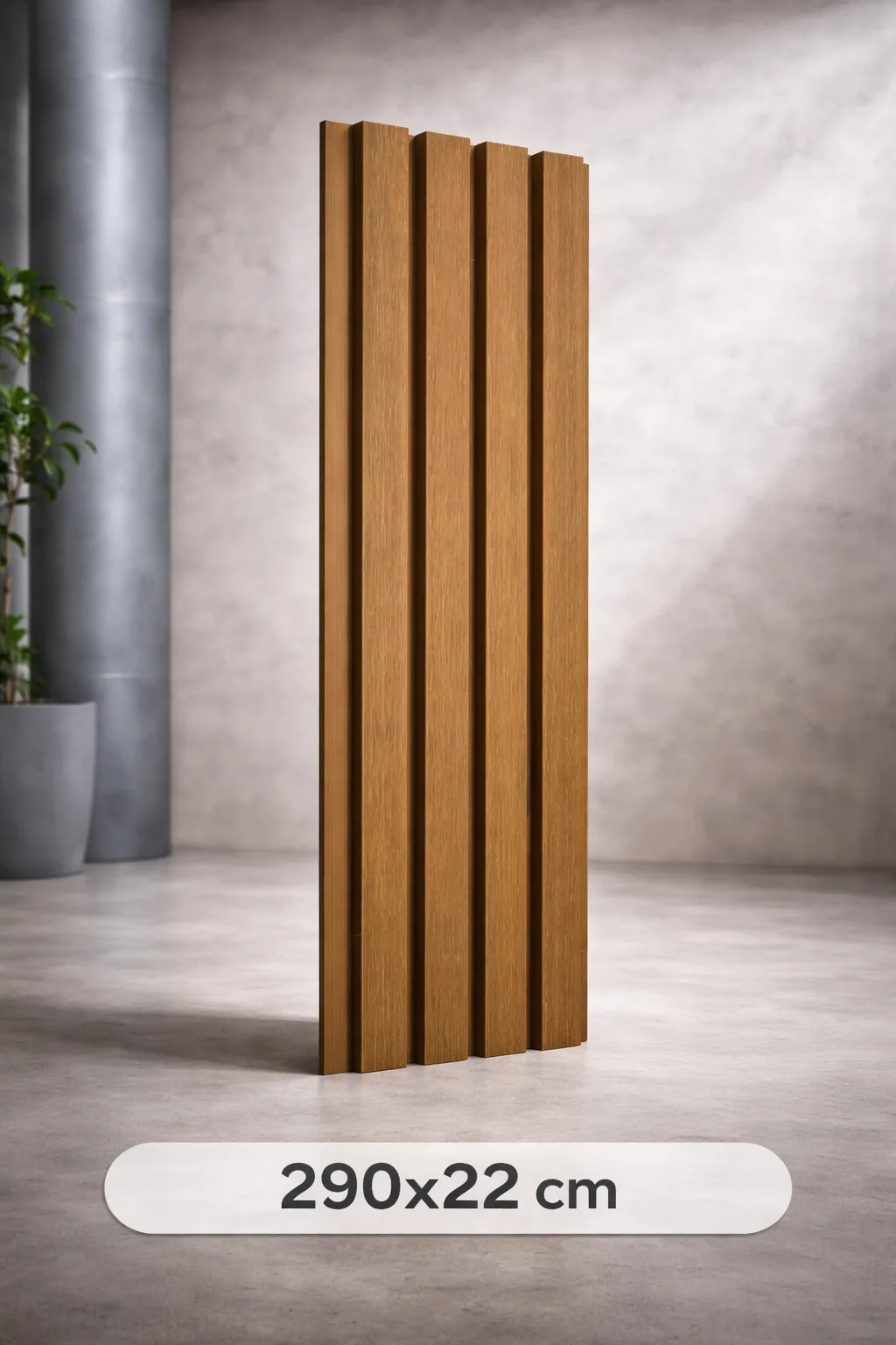 Composiet gevelbekleding Classic Teak 290x22 cm