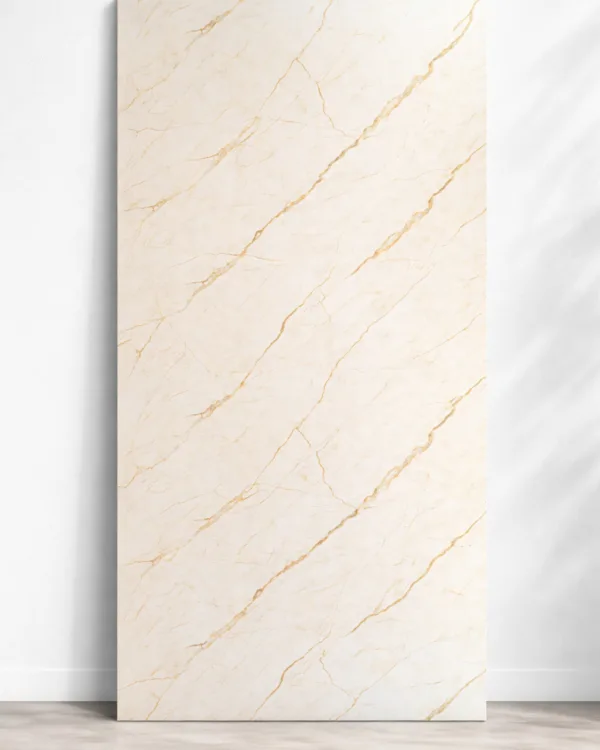 PVC crème goud wandpaneel 005 marmerlook 122x280 cm