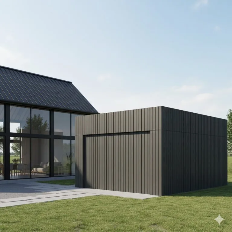 Composiet gevelbekleding Carbon Black 290x22 cm